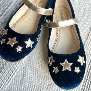 Mini Boden Velvet Flats Mary Jane’s Sz 35/3